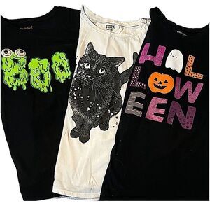 🌴Halloween T-Shirt L/10-12 Boo, Black Cat or “Halloween”